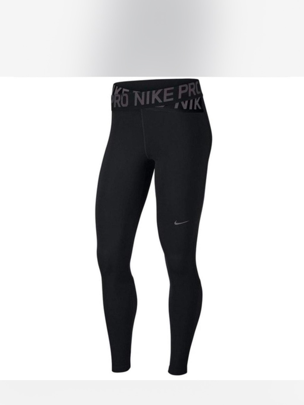 Nike Black Women's Training Leggings with Logo Waistband